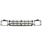 Chevrolet S10 For 1982-1990 Grille & Head Light Door Kit Chrome Silver Set 3PC New. Price: $150.10.