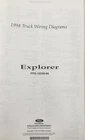 1994 Ford Explorer Foldout Electrical Wiring Diagram Schematic Oem Used. Price: $26.95.