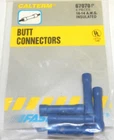 Calterm 67070 16-14 Awg (2.0MM ) Butt Connector Pkg Of Pcs New. Price: $15.00.