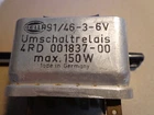 Hella Relay 91/46-3-6V 150W 4RD 001837-00 Used. Price: $10.00.