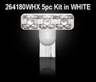 Recon 194 Type 1-WATT High Power Led Bulbs In White 5PC Kit 264180WHX New. Price: $73.53.