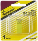 Bussmann (BP/FMX-60-RP) Yellow Amp Female Maxi Fuse New. Price: $11.88.