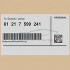 Genuine Bmw 61217599241 - Battery Thermal Insulation Neu. Price: $119.44.