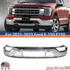 Steel Front Bumper Face Bar Chrome W/ 4 Sensor Holes 2021-2023 Ford F150 New. Price: $278.99.