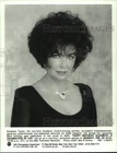 1997 Press Photo Actress Elizabeth Taylor Promotes Birthday Gala Celebration Unspecified. Price: $24.99.