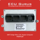 2007 Dodge Nitro 4.0L Engine Computer P05094281 "vin Programmed" Ecm Pcm Ecu Remanufactured. Price: $229.95.