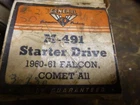 1960 -61 Ford Falcon Starter Bendix Drive Unit M-491, SD553, 3-230 Remanufactured. Price: $7.00.
