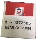 Genuine Nos Delco Vintage Auto Part Gm 1972685 Gear - Gr 2.086 Discon New. Price: $37.00.