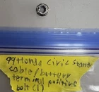 1999 Honda Civic Starter Cable Positive Battery Terminal Bolt Used. Price: $17.99.