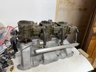 265-322 Buick Nail Head 3-2 Barrel Carb Set Used. Price: $600.00.