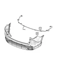 Genuine Mopar Rear Fascia Wiring 68622500AA New. Price: $70.59.