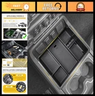 Front Center Console Organizer Tray For 2014-2019 Chevy Silverado/gmc Sierra 150 New. Price: $43.99.