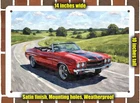 Metal Sign - 1970 Chevrolet Chevelle 33 Watercolor 14X10 New. Price: $29.95.