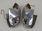 Mgb Gt Rear Bumper Guard Overriders W/ License Plate Lights Lamps Damaged Used. Price: $62.99.