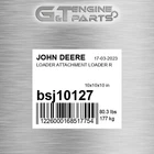 BSJ10127 Loader Attachment Fits John Deere (surplus Open Box) New. Price: $1255.86.