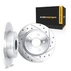 For Honda Odyssey 2011-2017 Brake Rotor Set Rear Silver Drilled And Slotted New. Price: $283.40.