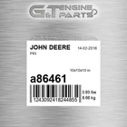 A86461 Pin Fits John Deere (surplus Open Box) New. Price: $108.13.