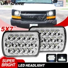 Pair 7X6" 5X7" Led Headlights For Chevy Express Cargo Van 1500 2500 3500 Square New. Price: $31.85.
