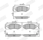 Jurid 573371J Brake Pad Set, Disc For Chevrolet Neu. Price: $51.77.