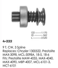 Starter Clutch Drive 4-222 Fits Mopar Chrysler Dodge 7T Cw Oem Remanufactured. Price: $24.00.