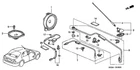 Genuine Honda Feeder Roof Antenna 39160-S5B-A00 New. Price: $31.58.