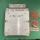1992 Ford Ranger Ecm Computer Module 2.3L F27F-12A650-EB Used. Price: $100.00.