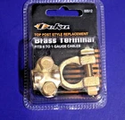 Solid Brass Battery Terminal For Top Post Fits 1GA - 6GA Wire Deka 00512 New. Price: $12.98.