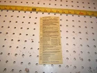 Mercedes W124 Usa Version Two Language Fuse Designation Oem SHEET,1245452500. Price: $23.95.