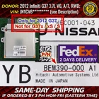 Ecm Ecu 2012 Infiniti G37 Engine # VQ37VHR 3.7L V6 Vvel Control Module Oem Used. Price: $98.88.