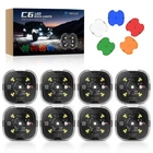 Mictuning C6 Led Rock Lights 8 Pods Underbody Underglow Lamp Offroad Kits New. Price: $121.71.