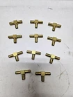 Eaton 1/4" Metal Barbed Union Tube 3-WAY Tee Brass (lot Of 11) New. Price: $38.00.