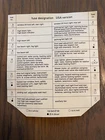 Mercedes-benz A1265450700 W126 Fuse Box Designation Card Genuine Oem New. Price: $20.00.