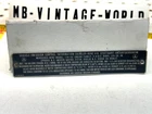 Mercedes 75 W116 R107 450 V8 Under Hood Metal California Emission Plaque Used. Price: $106.59.