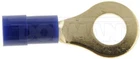 16-14 Gauge Ring Audio Terminal, 1/4 In., Blue New. Price: $12.50.
