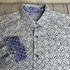 Robert Graham Button Up Shirt Mens Xl Gray Flip Cuff Classic Fit Geometric Pre-owned. Price: $35.95.