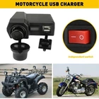 Motorcycle Handlebar Cigarette Lighter Socket Dual Charger Usb W/ Led Voltmeter New. Price: $16.99.
