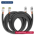 Nilight 2 Pcs 16 Awg 10 Feet 3 Pin Dt Connector Wiring Harness Extension Kit Plu New. Price: $31.49.