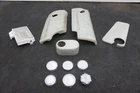 Set Front Fiberglass Engine Cover W/billet Caps Chevrolet Corvette C6 2007 Used. Price: $412.49.
