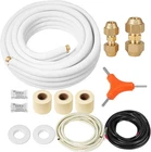 25 Ft Mini Split Line Set 1/4" 3/8" Copper Tubing Ac Heat Pump Kit Open. Price: $75.00.