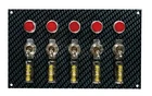 Moroso #74148 Fiber Design Switch Panel - Black/black New. Price: $113.99.