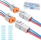 2 Kit Deutsch Dt 4 Pin Grey Female Wiring Harness Pigtail Wire Wa New. Price: $20.99.