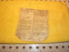 Mercedes W126 1982 300SD Under Hood Fuse Designation Oem Sheet ,usa Version. Price: $31.00.