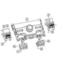 Genuine Mopar 3 Gang Switch 68476680AC New. Price: $37.58.