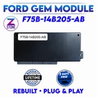 Rebuilt Ford Expedition Gem Computer Multifunction Control Module F75B-14B205-AB Remanufactured. Price: $350.99.