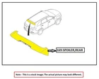 Rear Spoiler Oem 15-16 Chevrolet SUBURBN15 23491911 Used. Price: $100.00.