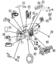 Genuine Mopar Multi-function Switch 5073048AB New. Price: $115.64.