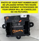 2016-2020 Jaguar Land Rover Front Left Door Control Module Oem HPLA14D618BF Used. Price: $48.40.