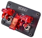 Jegs 11038 3-TOGGLE Panel With Switches Aluminum Construction On/off New. Price: $16.31.